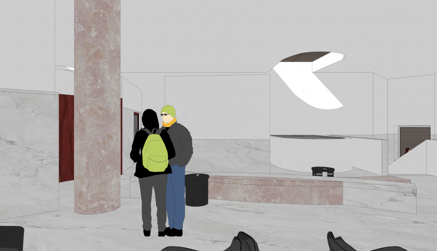 美术培训画室接待厅设计-29