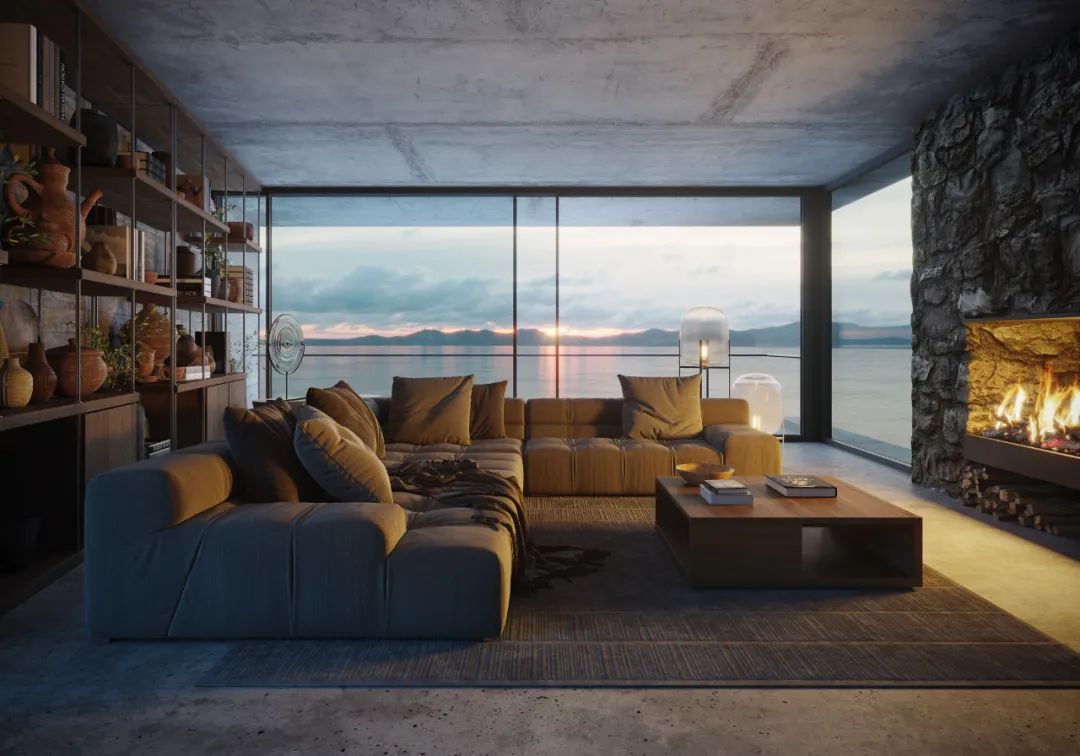 石崖湖畔豪宅丨ParaZodchih studio-40