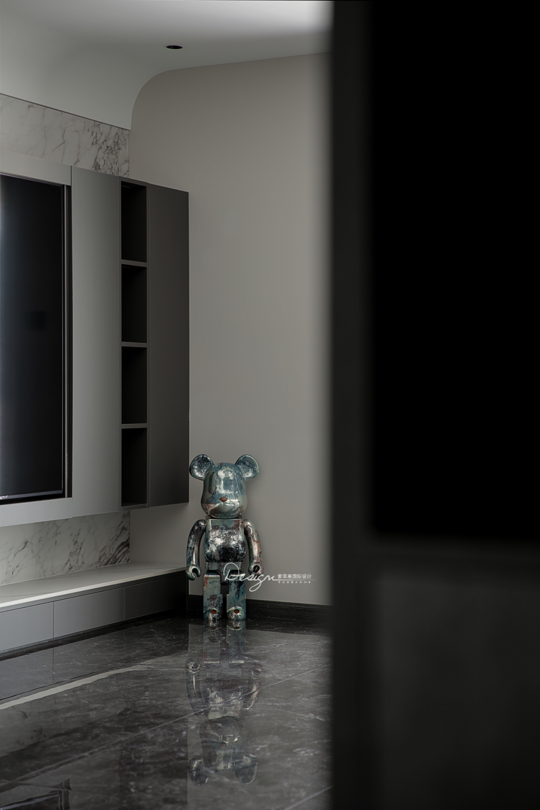 黑白碰撞,拿捏酷飒神秘的格调生活丨紫苹果国际设计-42