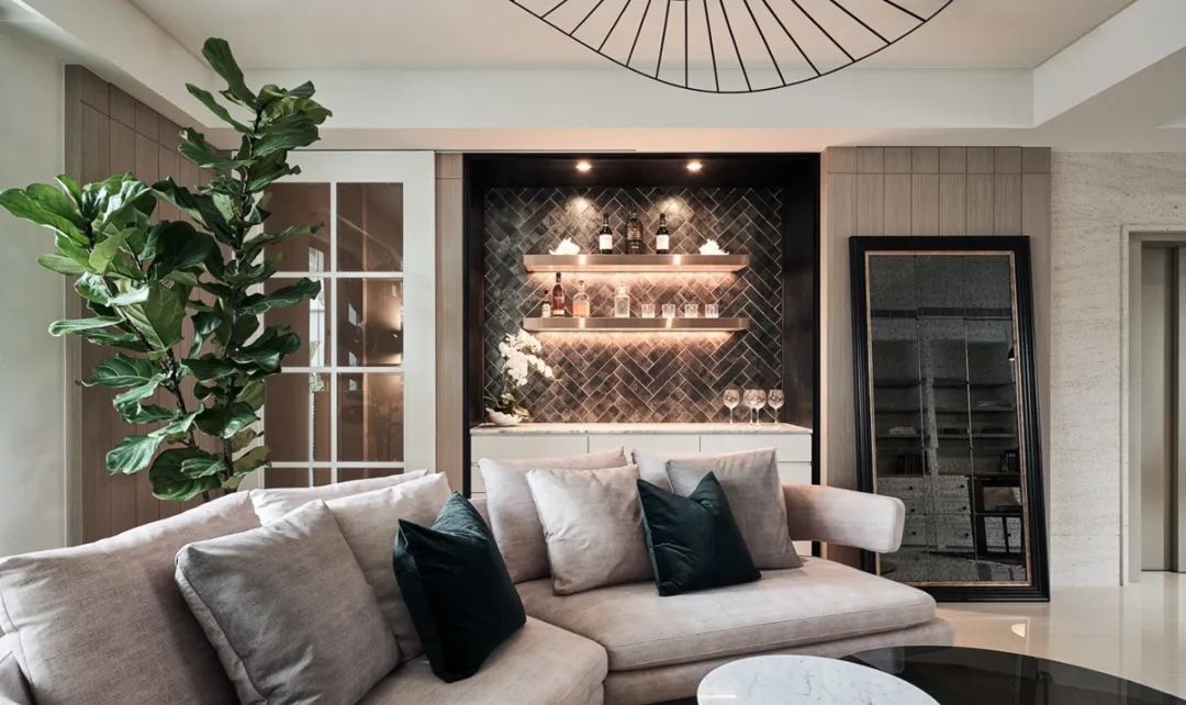 咖啡色调的佛系复式楼设计丨大树装饰-14