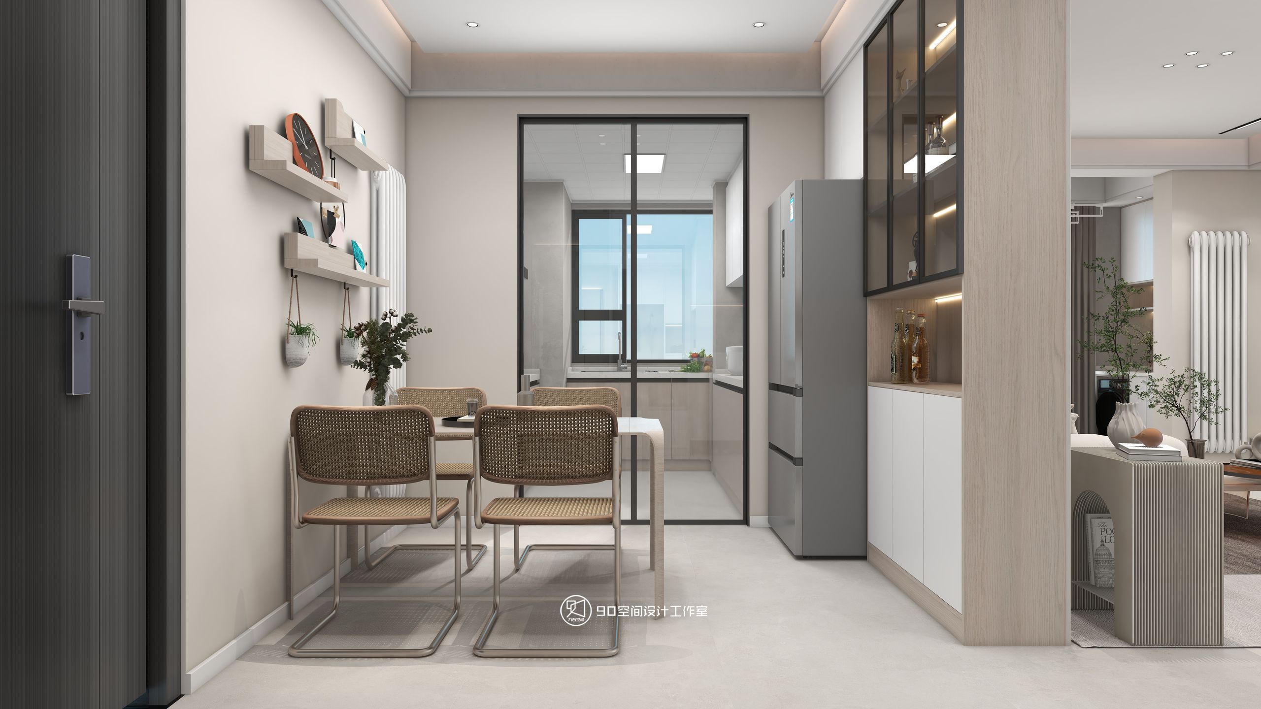 星月糖现代奶油风格丨90 空间设计-19