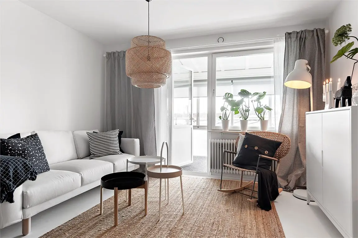 小空间大变身 | 瑞典清新风格公寓的装饰秘密-5