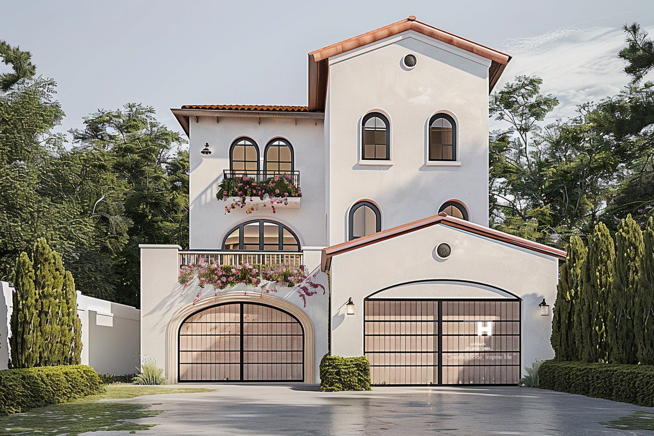 Biệt thự đẹp phong cách Tây Ban Nha-2