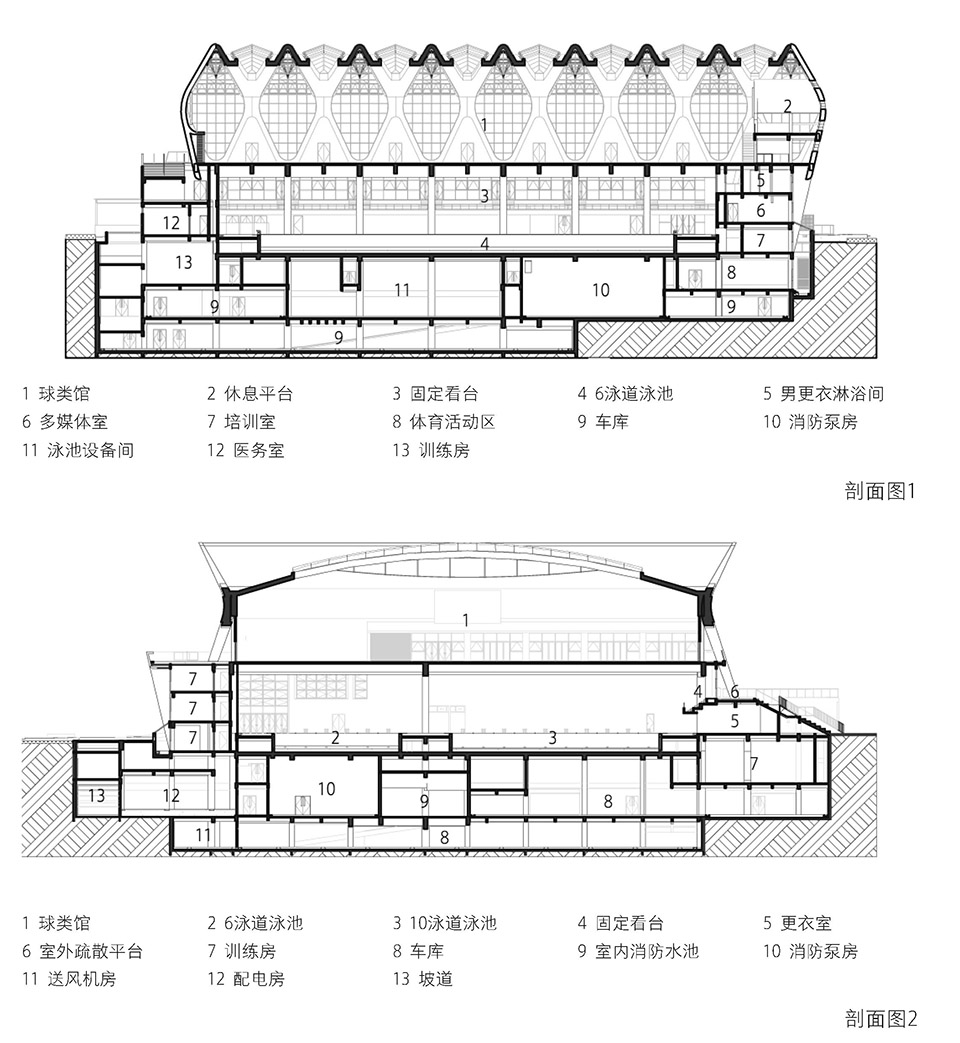 华中科技大学游泳馆丨中国武汉丨华南理工大学建筑设计研究院有限公司孙一民工作室-69