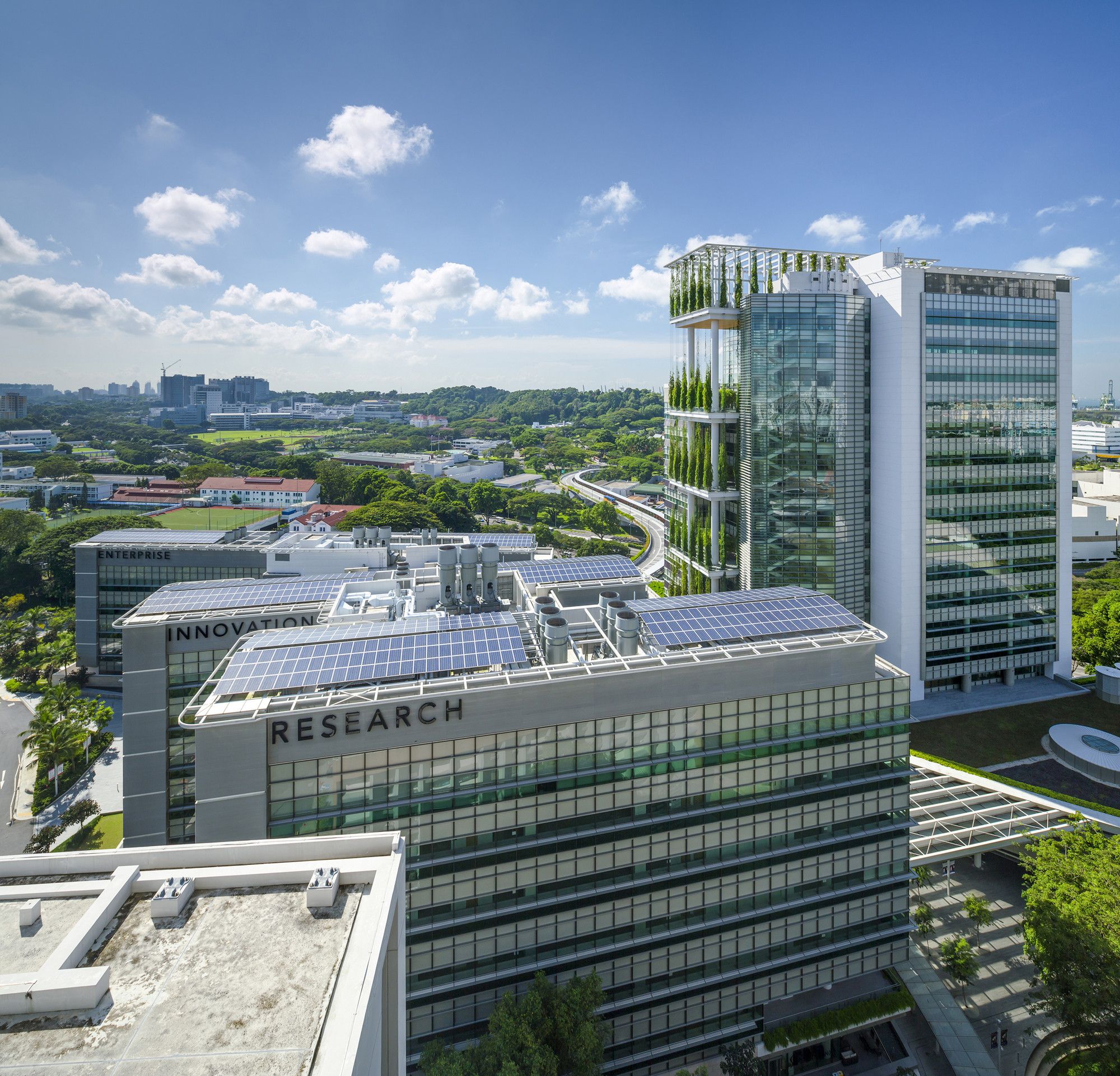 新加坡 CREATE 研究园区 | 绿色科研建筑的典范-4