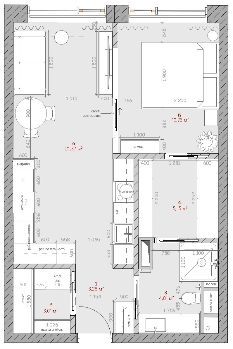 ЖК "HILL8" 51 м²-17