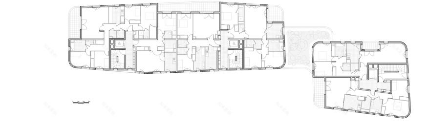 46 Apartments in Gentilly / Tectône-41