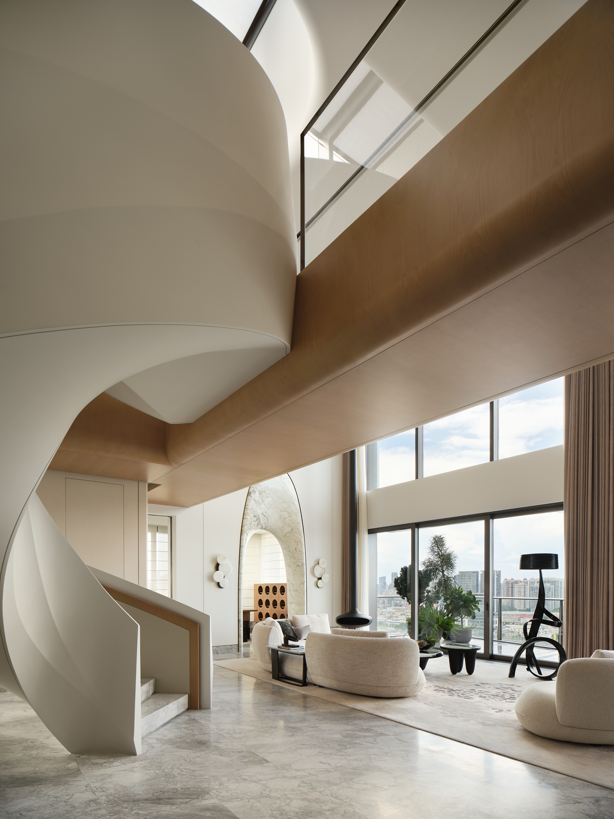 霍英东集团南天名苑复式丨中国广州丨硬装WJID维几设计,软装OPS观致设计-3