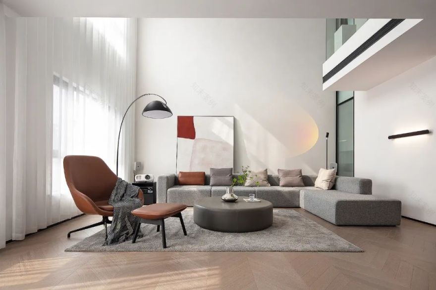 苏州湾天铂 180㎡复式叠墅,极简主义风格打造无界生活-1