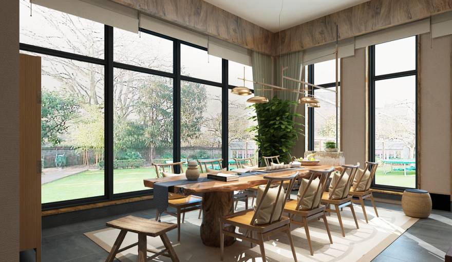 依山而立的雯雯之家 | 原木与化石的纯净邂逅-20