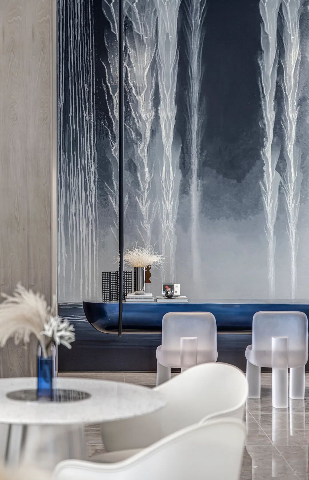 大朴设计 | 大连大华·公园世家售楼处，现代东方艺术美学空间-44