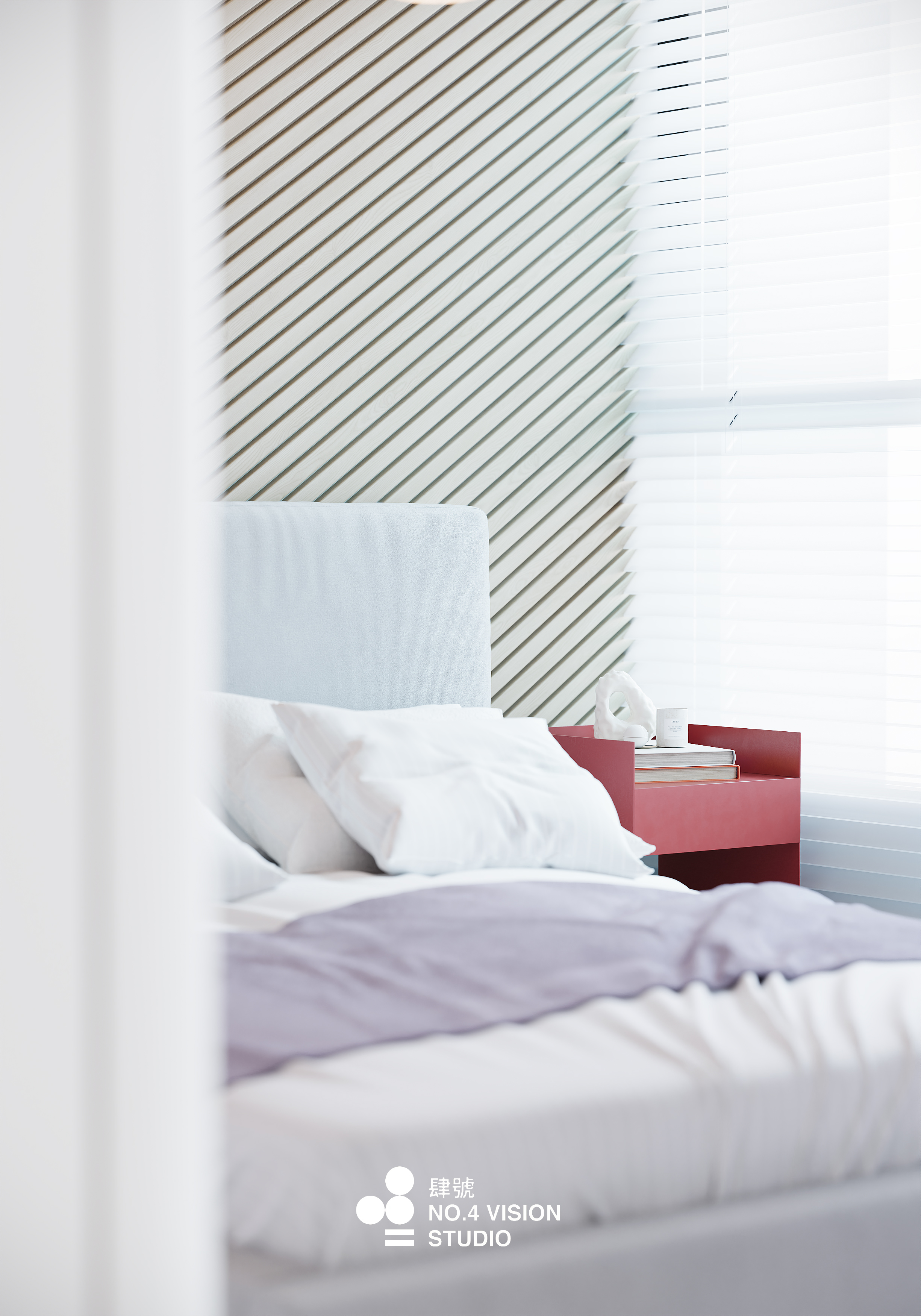 现代韩式小型白色单身公寓-12