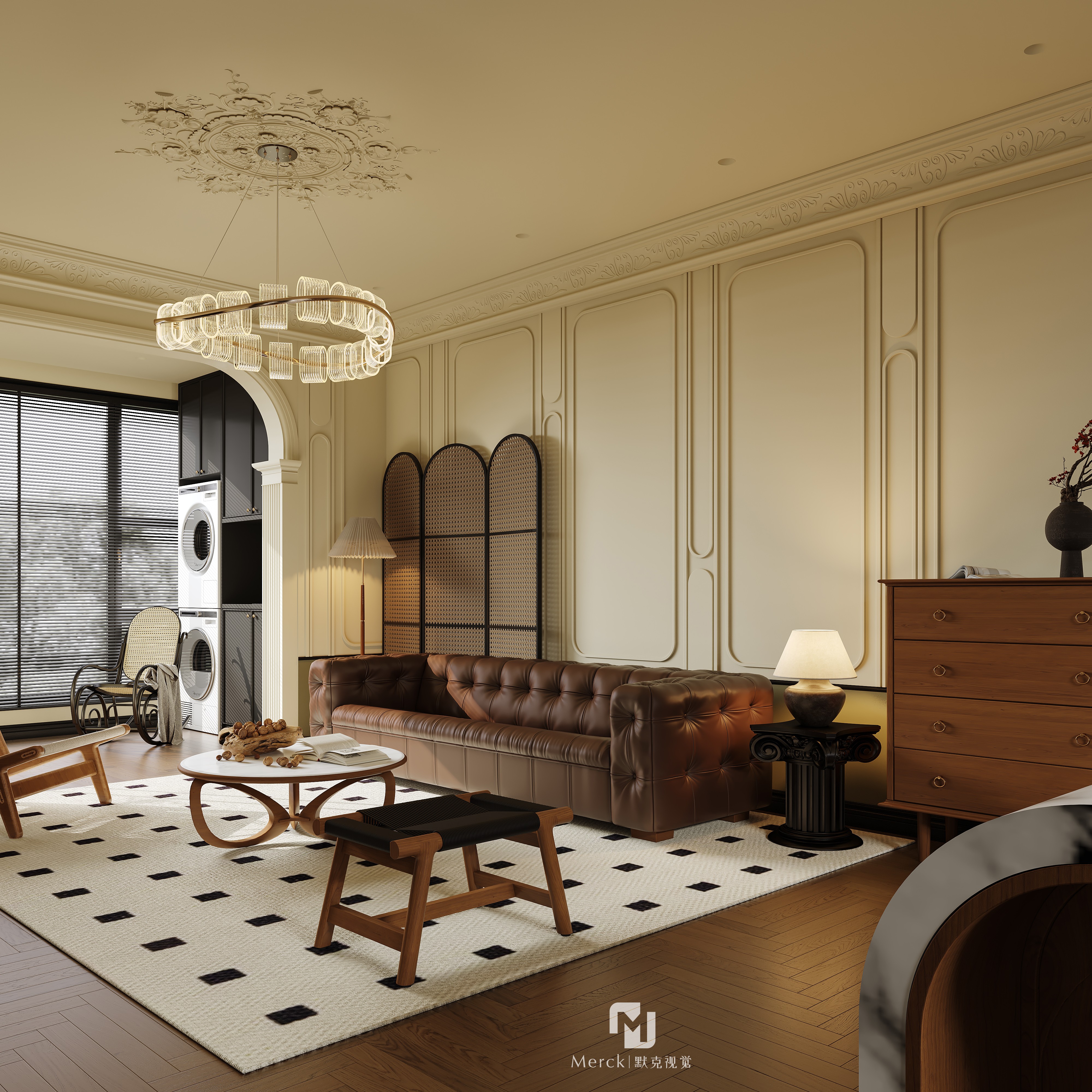 南洋复古风家装设计丨中国南京丨Merck 默克视觉设计-11