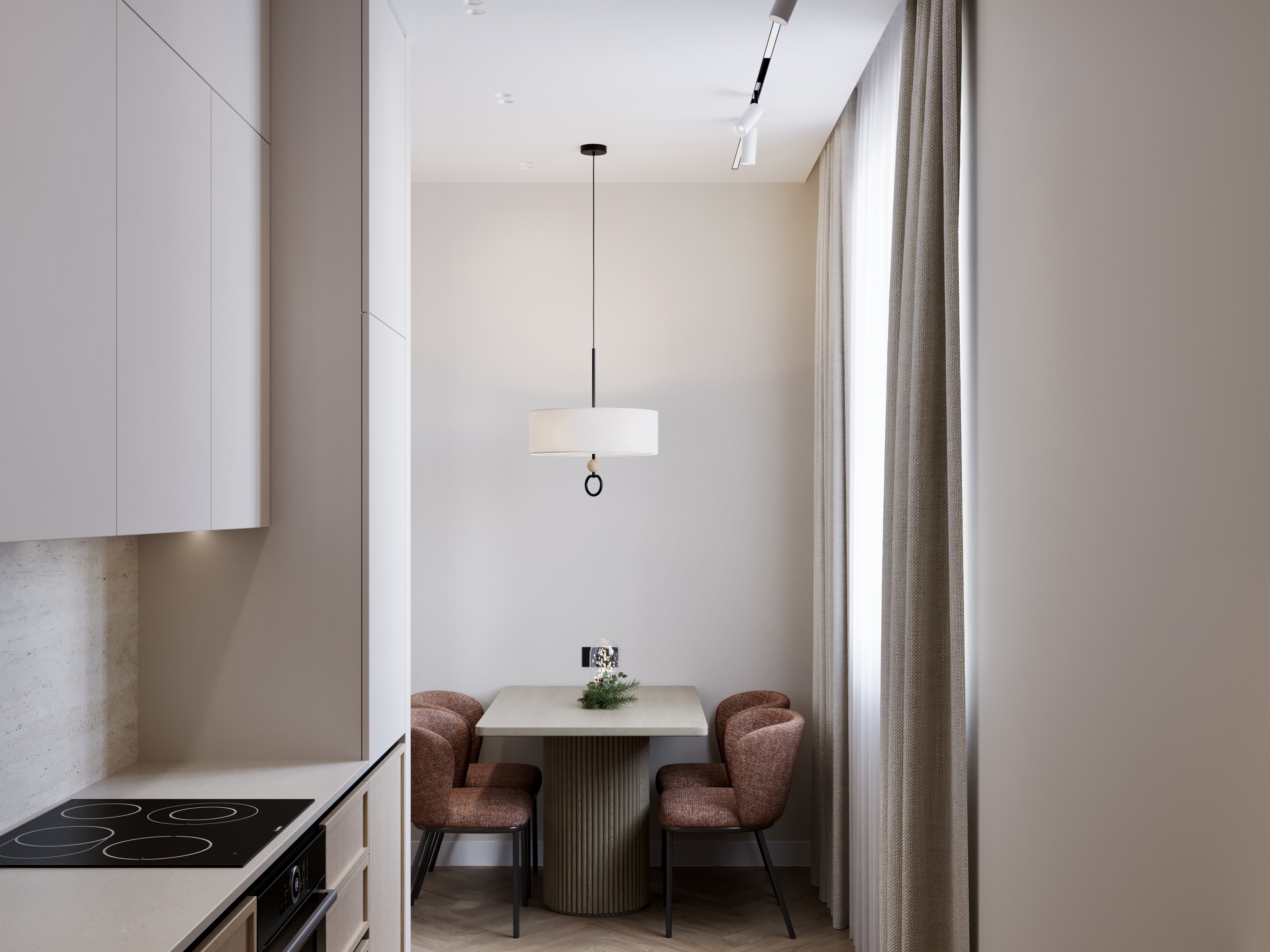 Living Room,KItchen,Hallway室内设计丨ArmeniaYerevan-24