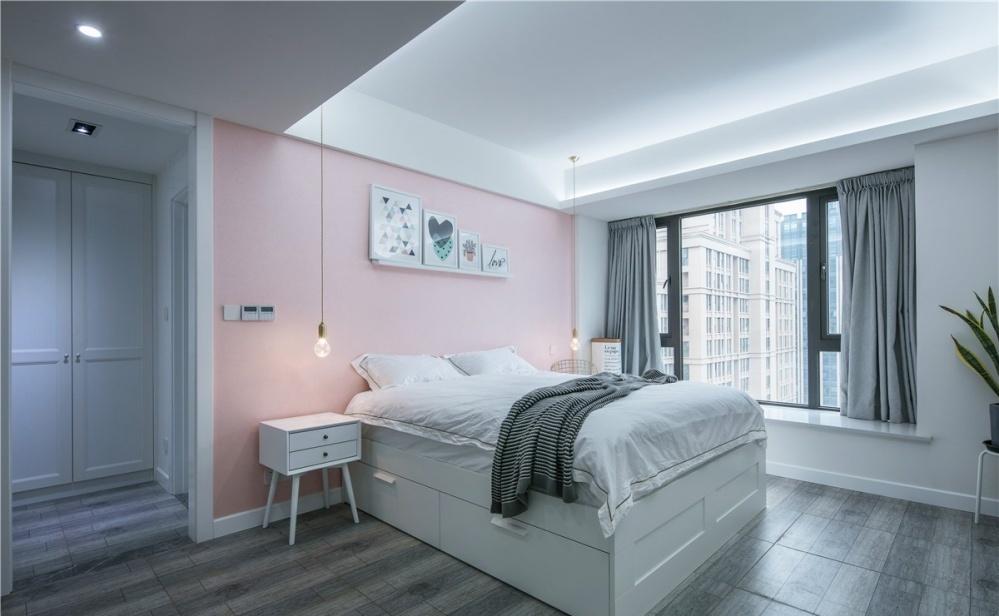 一个人的舒适生活,开放式公共空间与多功能卧室设计-16