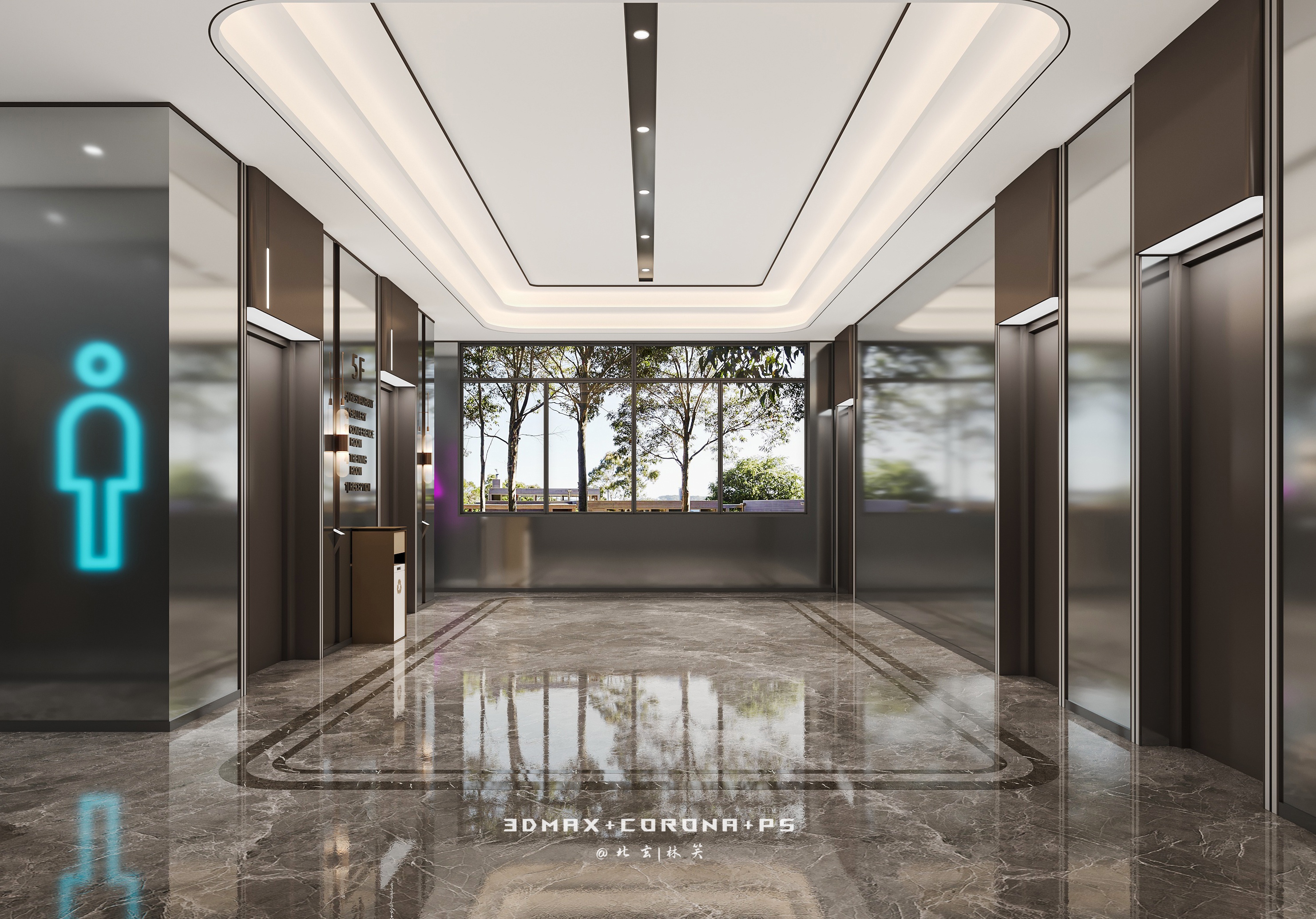 简约干净的办公室装修设计，美观与实用兼备-2