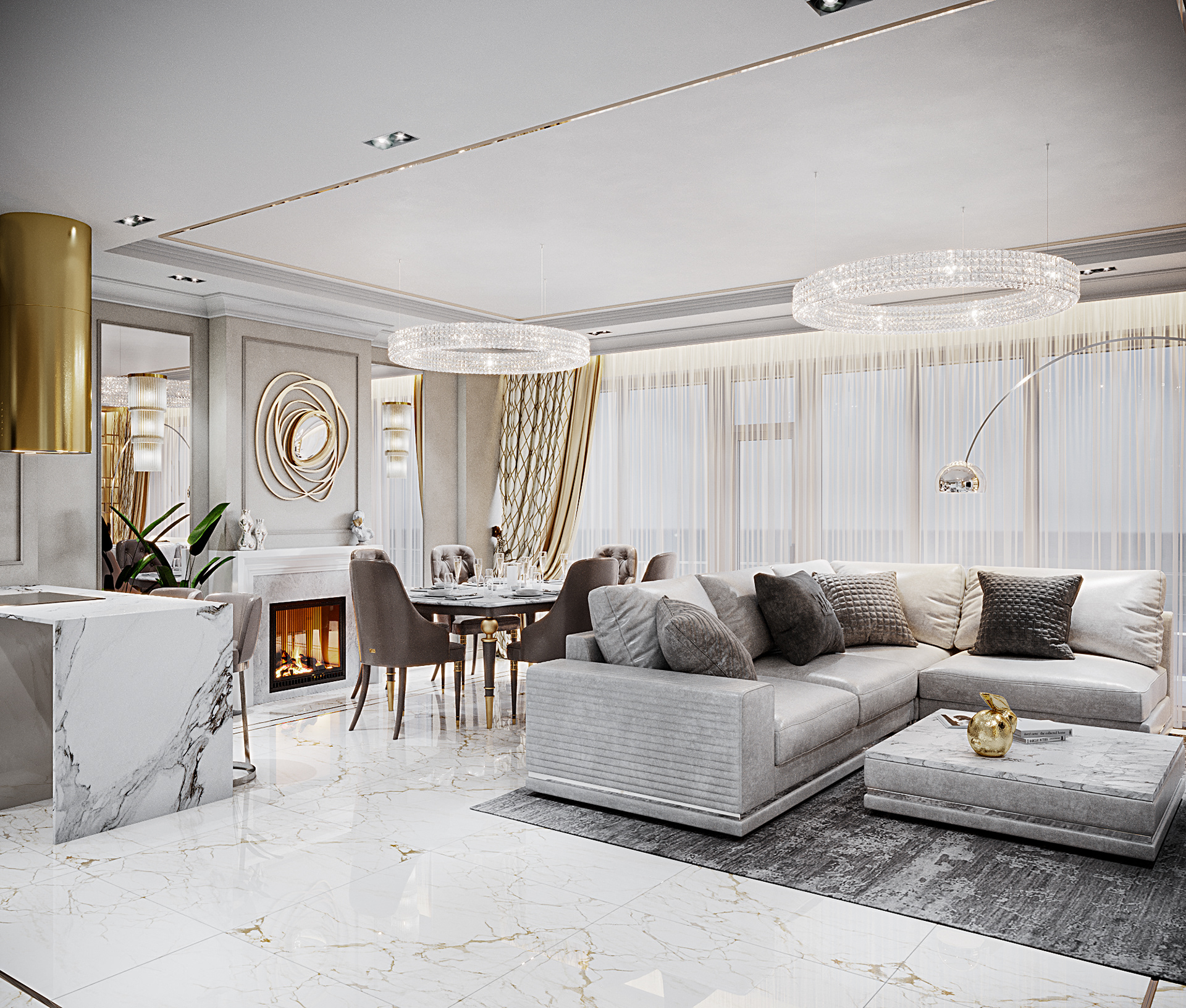 Odessa 公寓室内设计丨乌克兰敖德萨丨La interior studio,Good8zone design-5