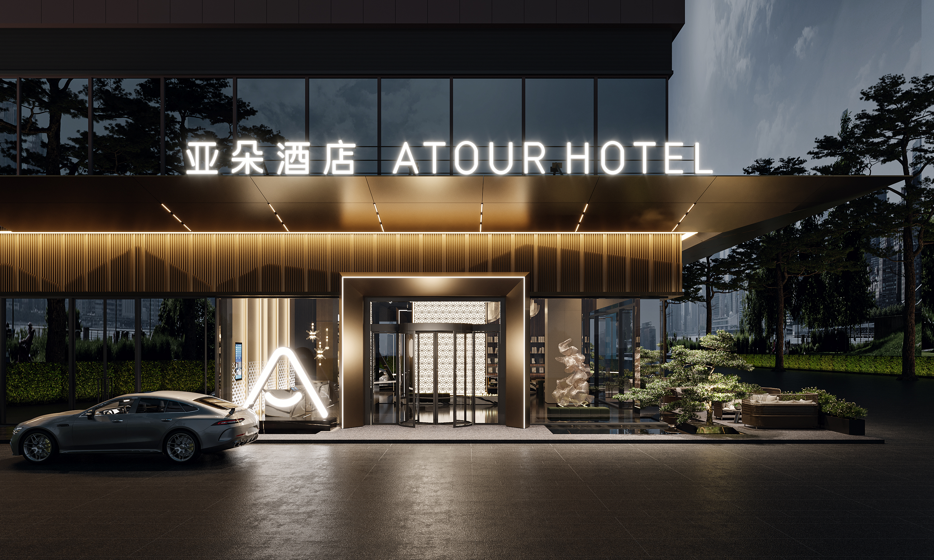 酒店门头+大堂+外立面合集！！！-5