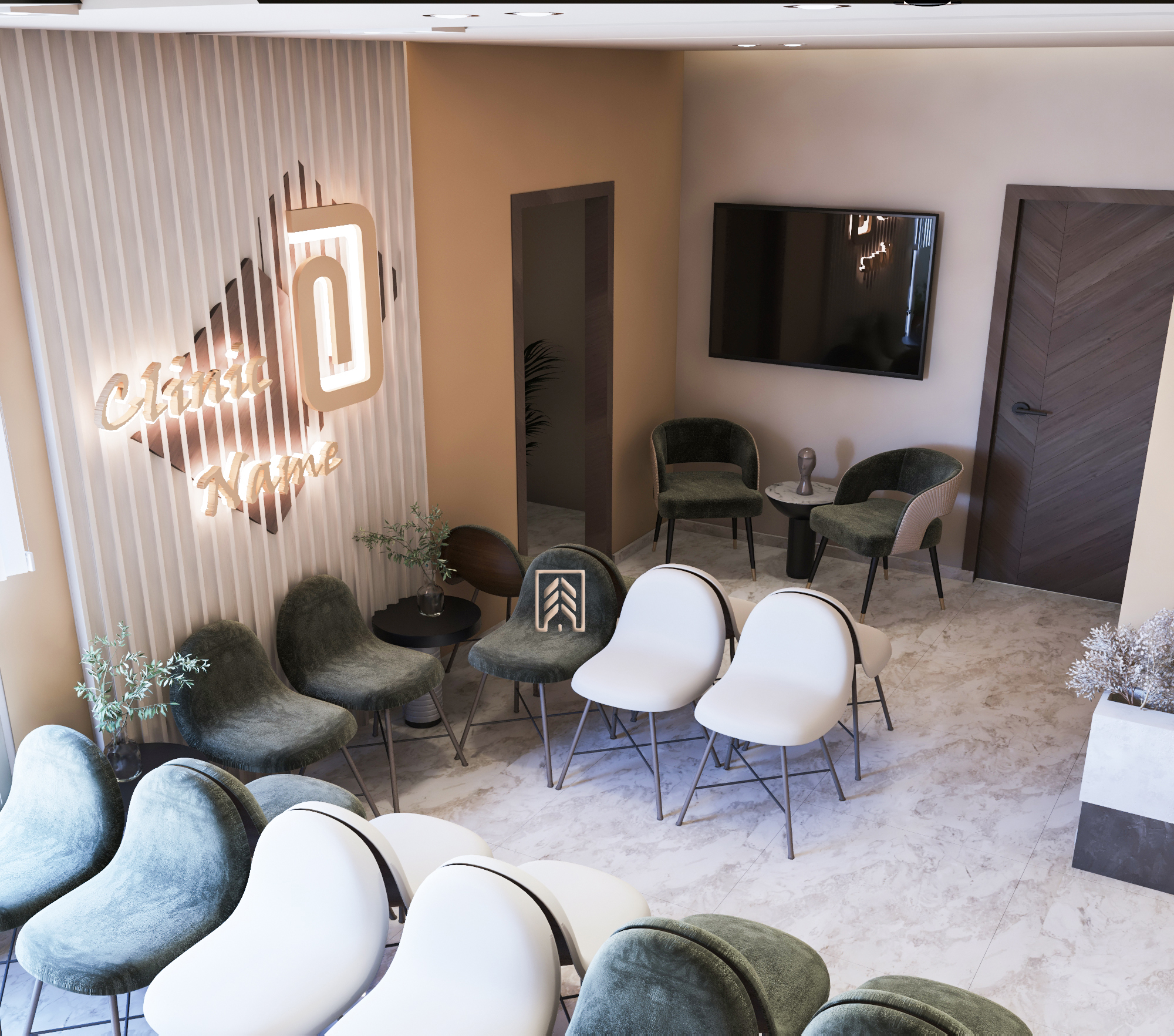 当代诊所接待处设计丨Design Architecture & Decoration-10