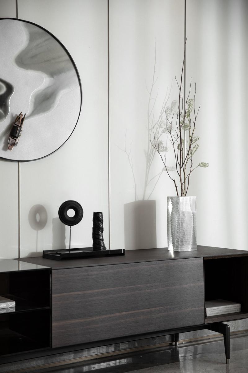 嘉兴桐乡濮园杏林苑S340户型合院样板房软装工程-27