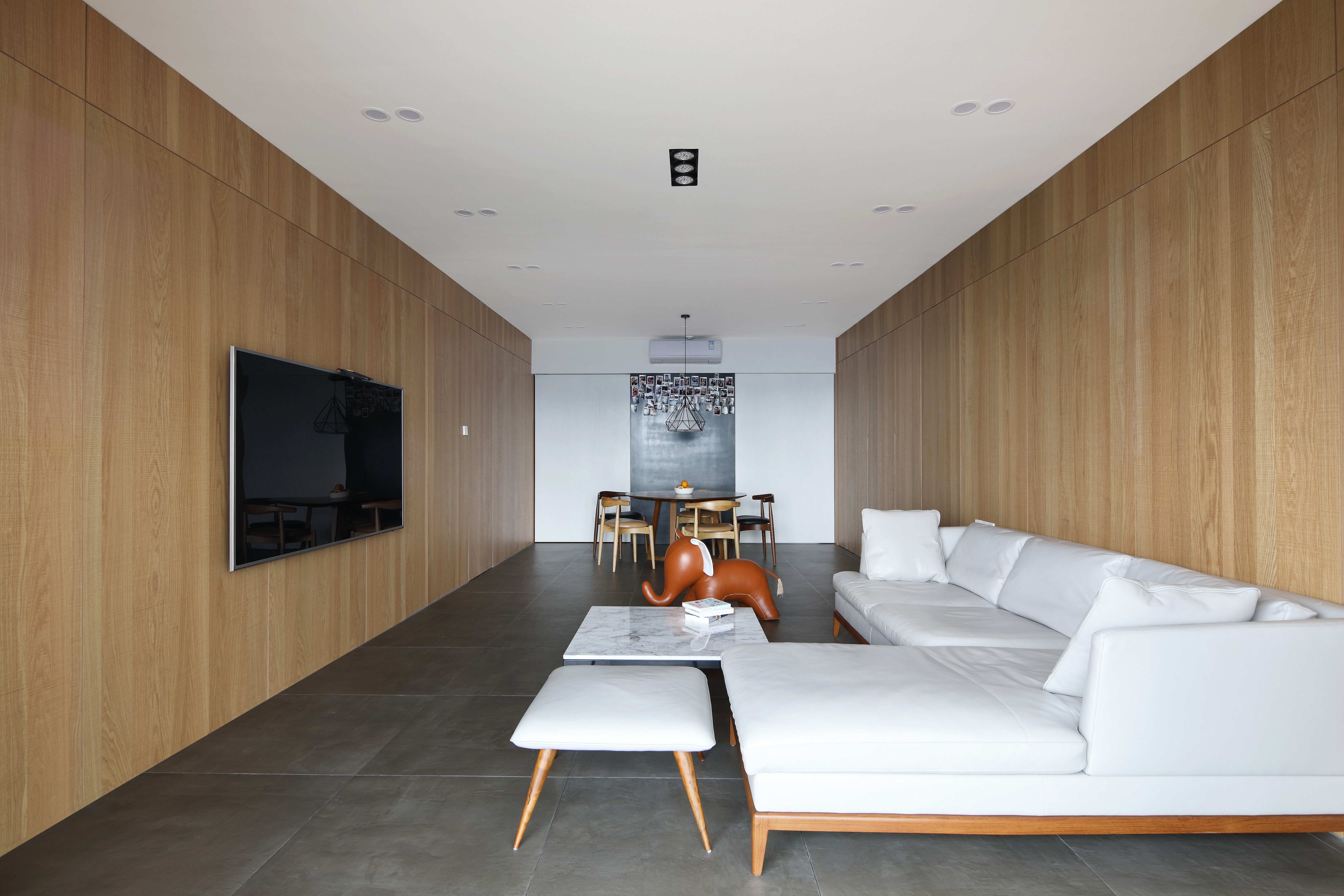 深圳口山设计：星河银湖谷现代极简，一整面墙太帅了！-1