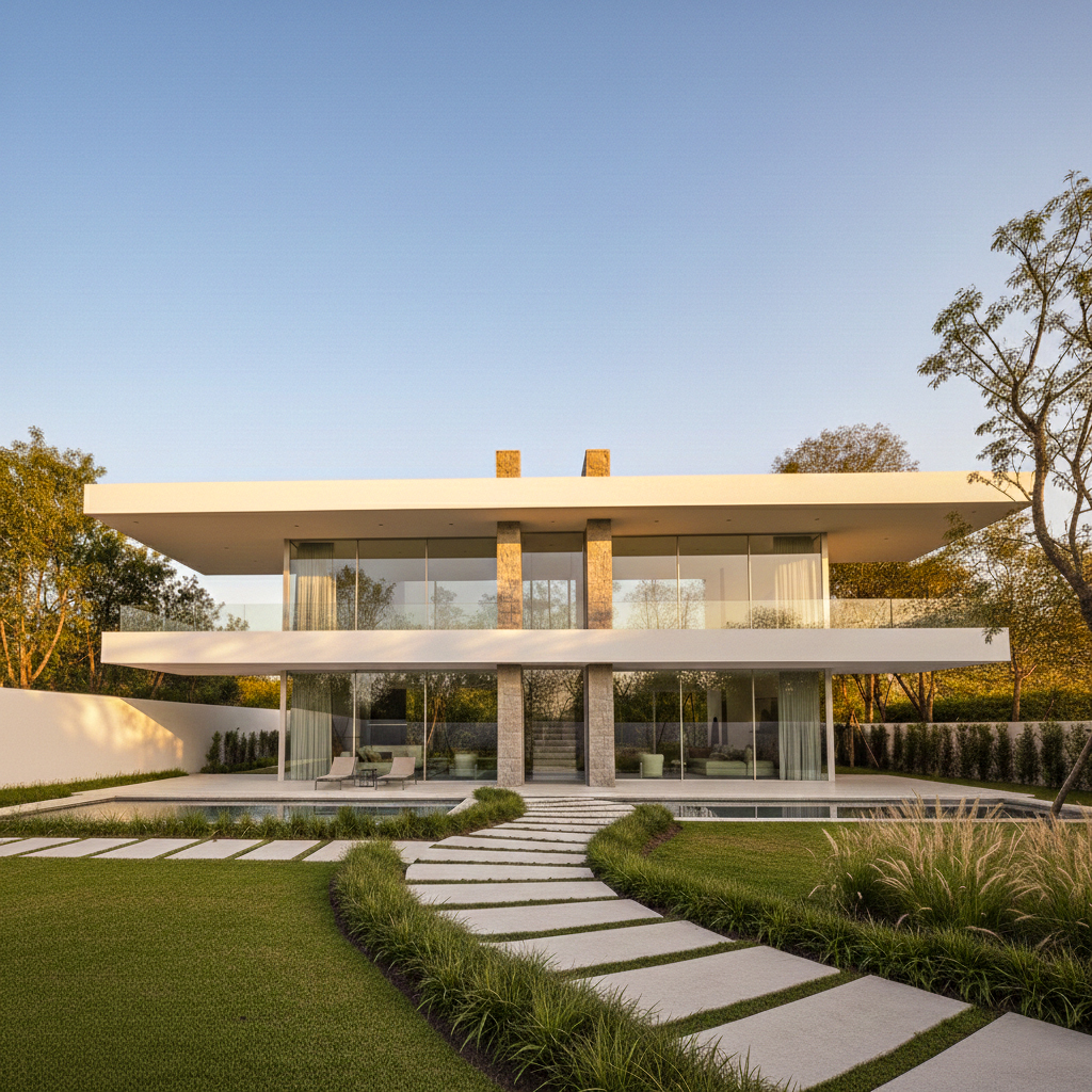 白色宁静别墅丨意大利-5