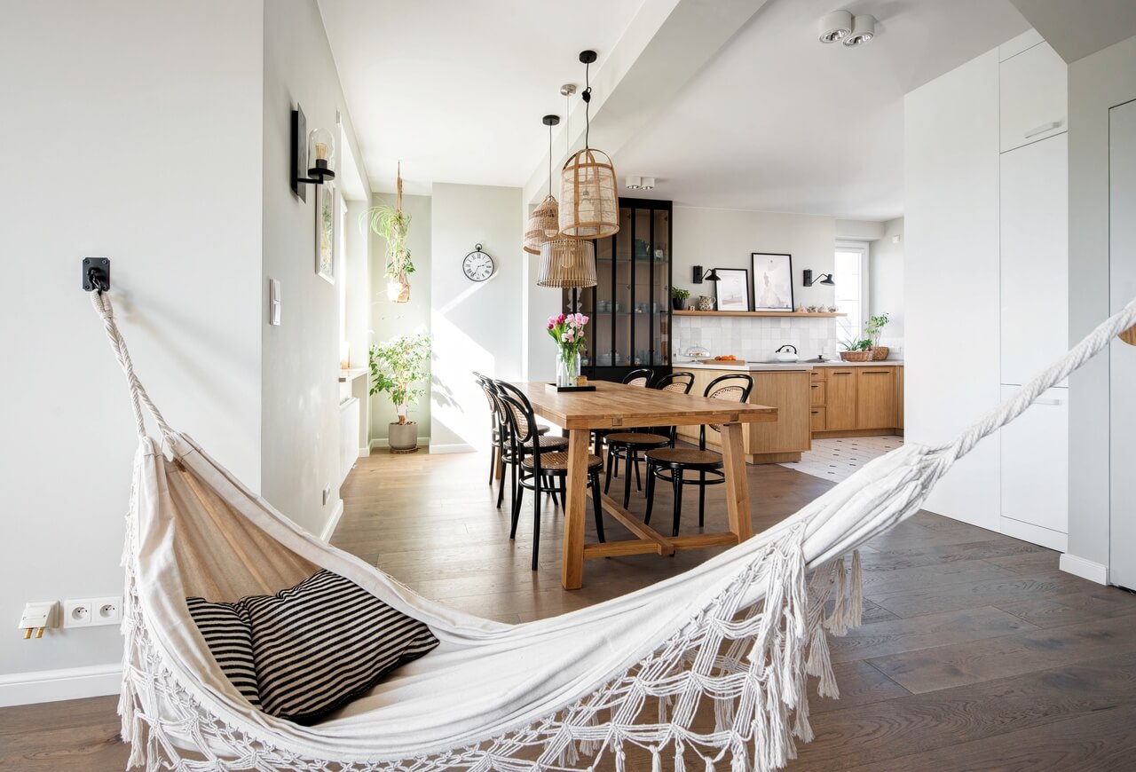 复式公寓改造·客厅带吊床的室内设计-3