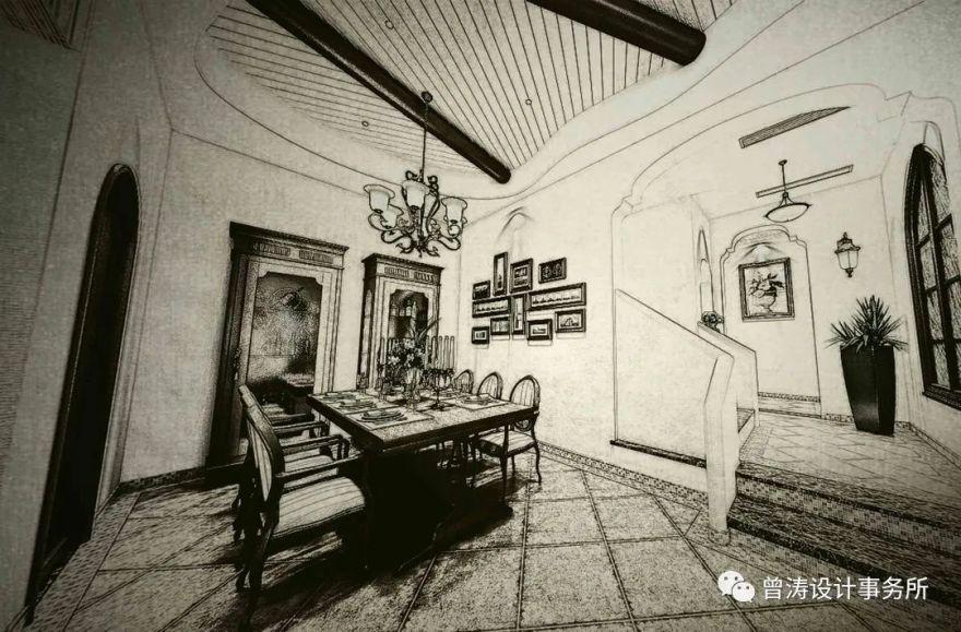 蓝湖郡花园别墅 | 美式乡村风格,光影与空间的深层对话-41