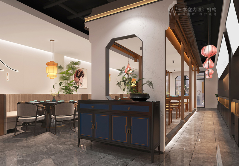 延庆璐香元中餐厅装修设计丨中国北京丨万中设计王本餐饮空间设计机构-3