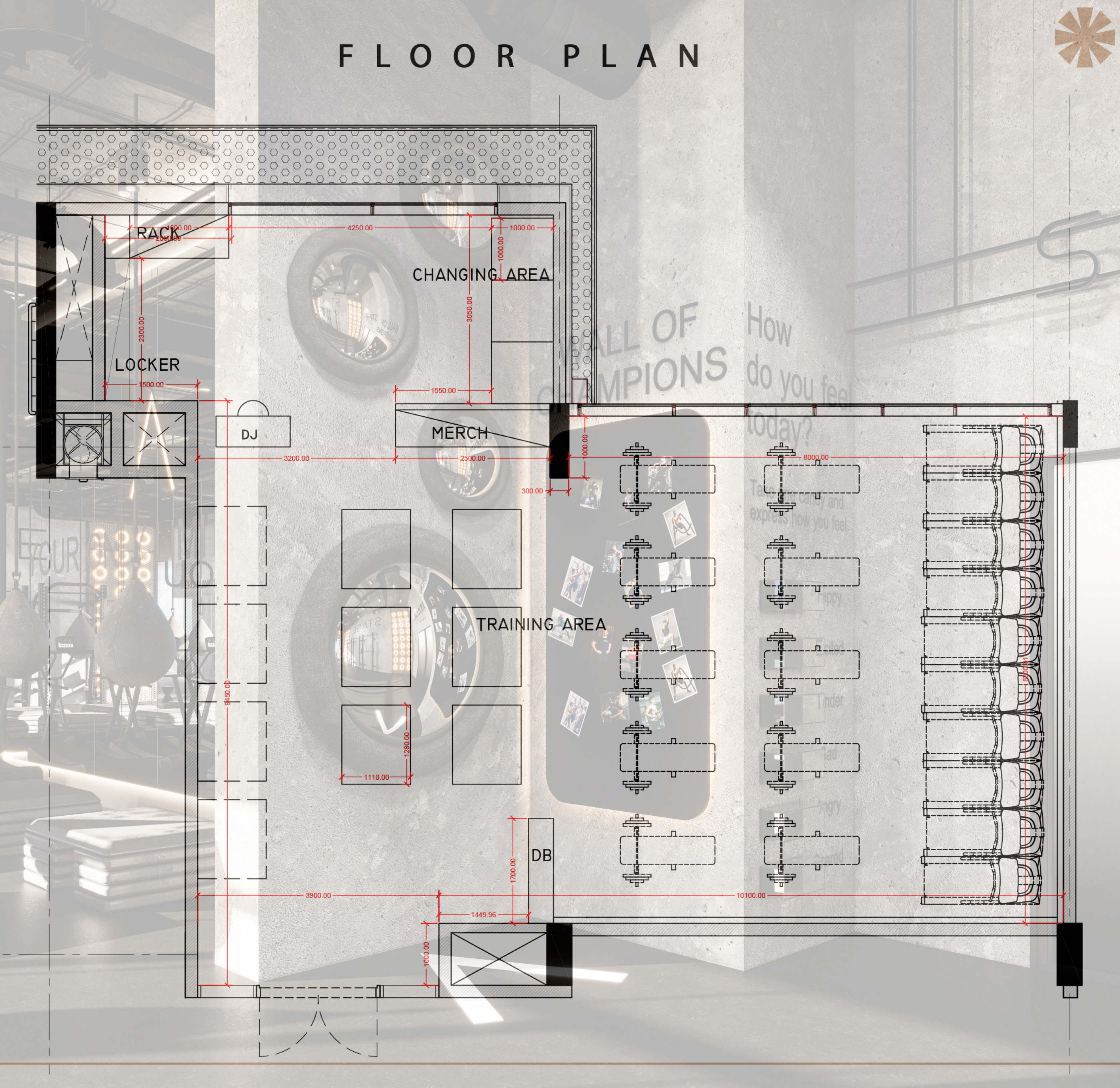 健身房设计丨卡塔尔-4