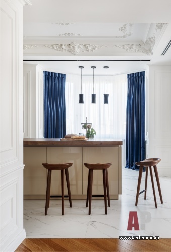 3室法式经典风彩色点缀公寓室内设计丨俄罗斯莫斯科丨Сальберг  Вачнадзе Оксана-31