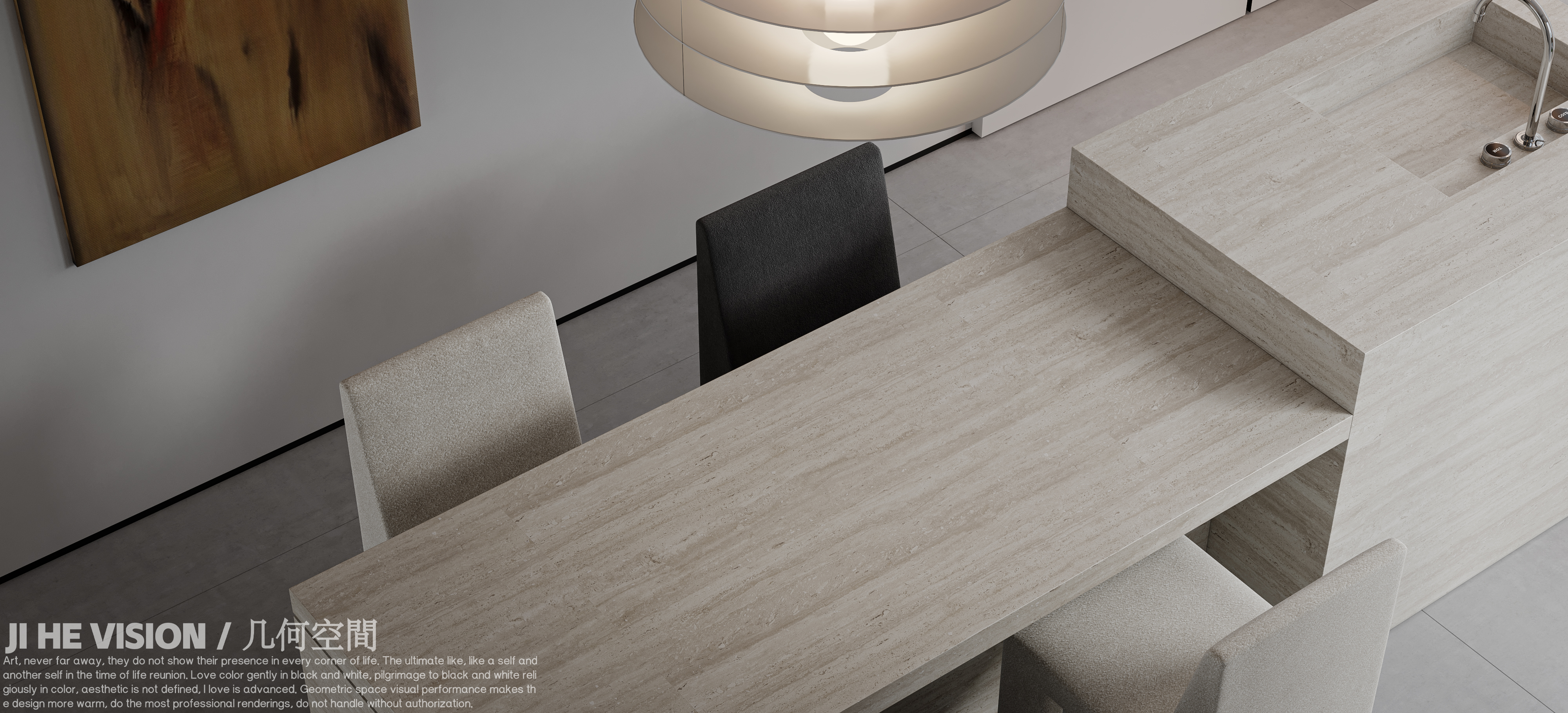 雍龙府原木现代空间丨几何空间视觉表现-0