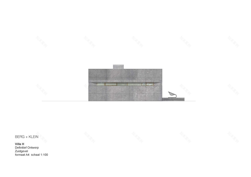 荷兰沙丘上的混凝土木构别墅-64