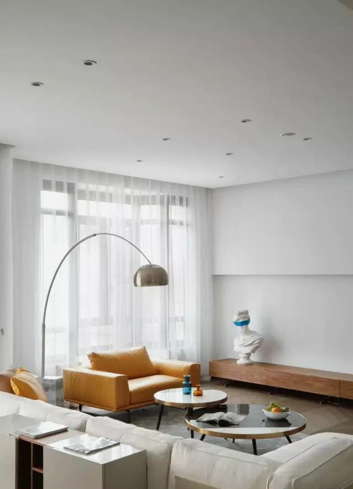 重庆双宝设计机构 | 300m²黑白灰极简设计,释放空间自由-9