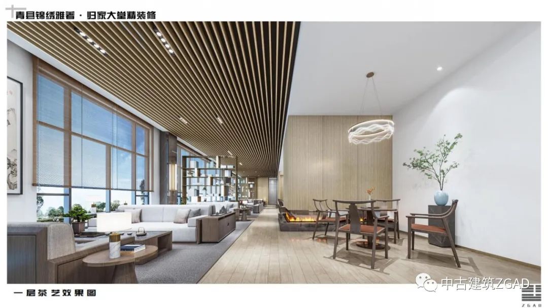 青县 逍遥府二期锦绣雅筑归家大堂&健身房 室内精装设计-----中古建筑-1