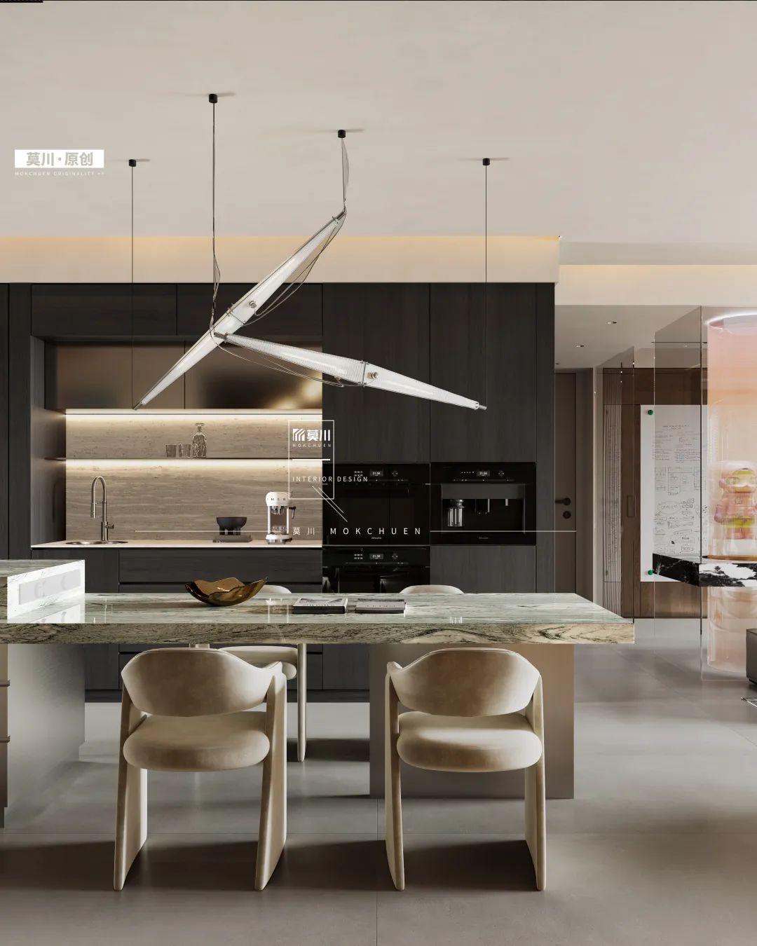 【莫川作品】深圳龙岗168㎡意式风格的家-42