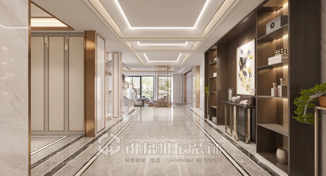 西安曲江·郑家大宅 | 现代轻奢的优雅空间-55