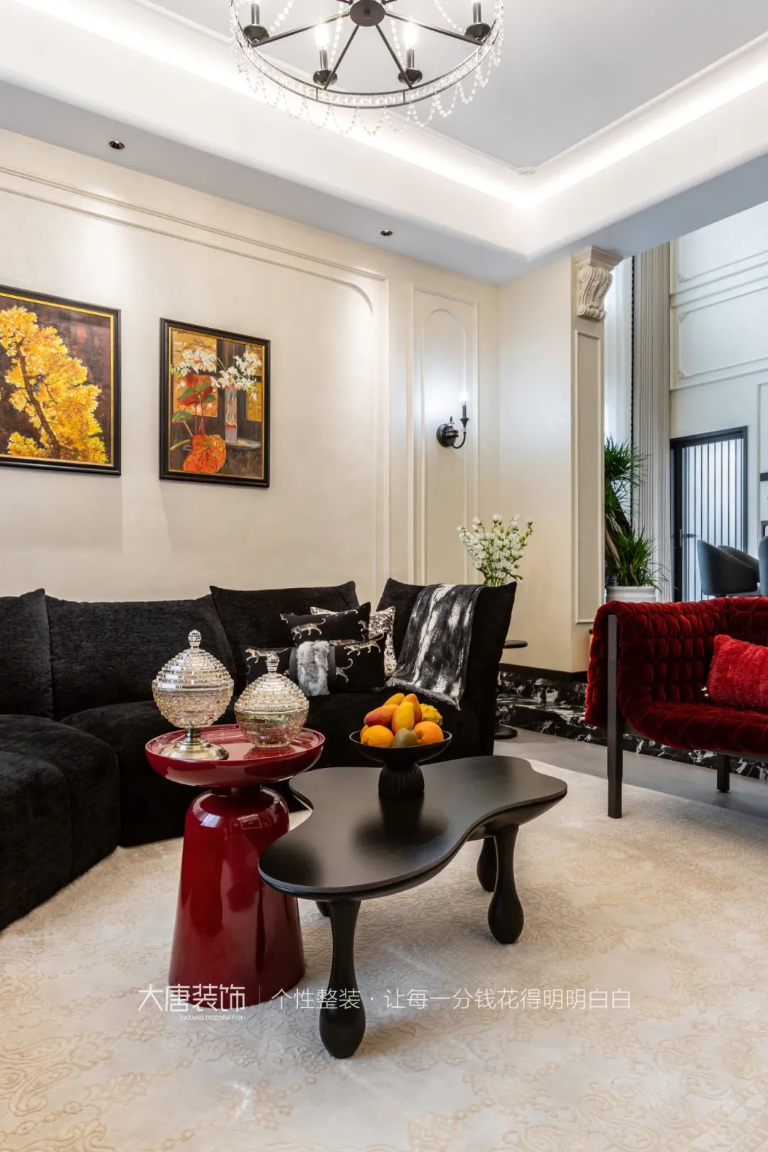 大唐实景丨500㎡别墅装修实景，邂逅法式复古风情-26