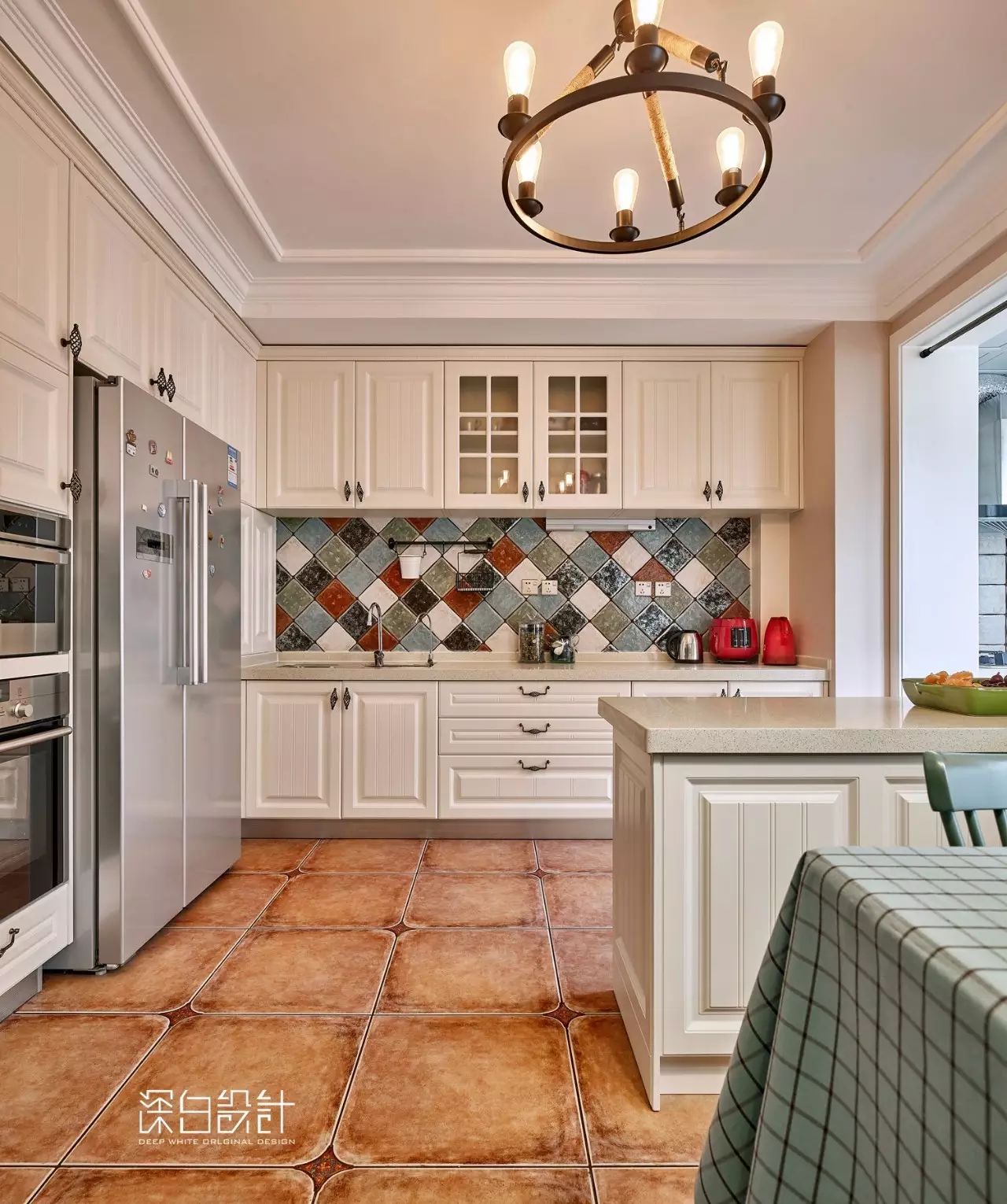 天津 130 平美式休闲空间 | 自由舞动的 DeepWhite Design-31