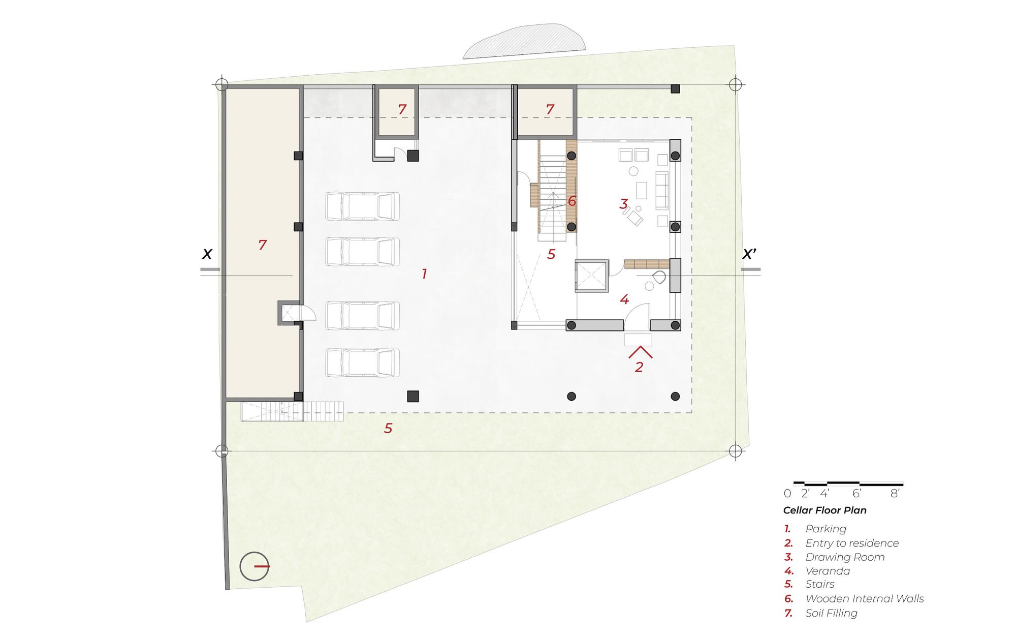 屏风屋丨印度丨Kiron Cheerla Architecture Design-17