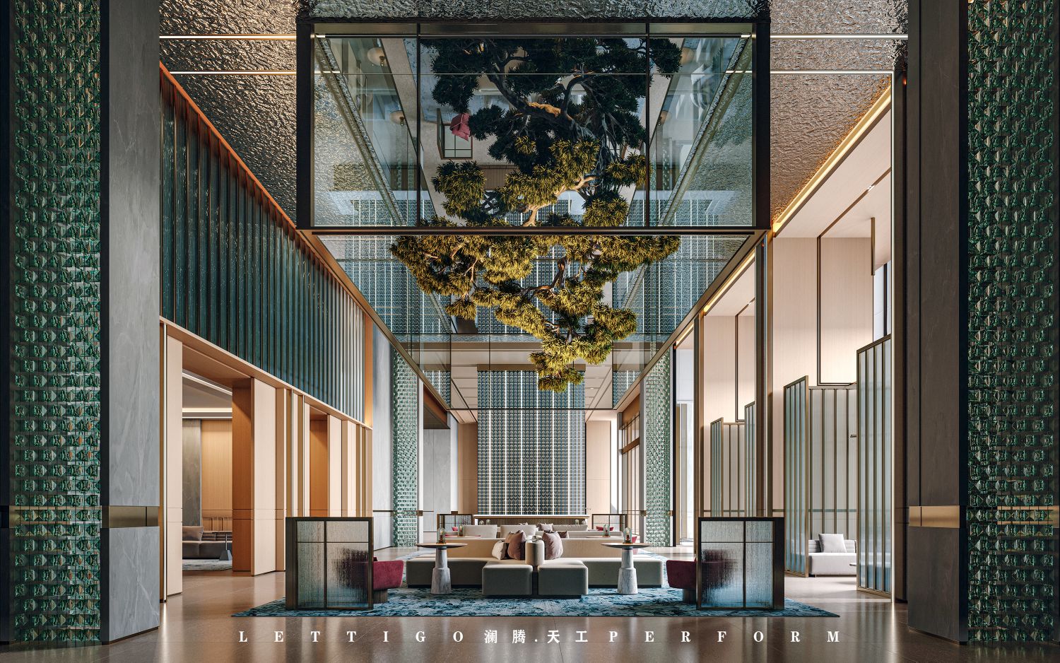 轻奢酒店大堂的空间艺术设计与商业的平衡-1