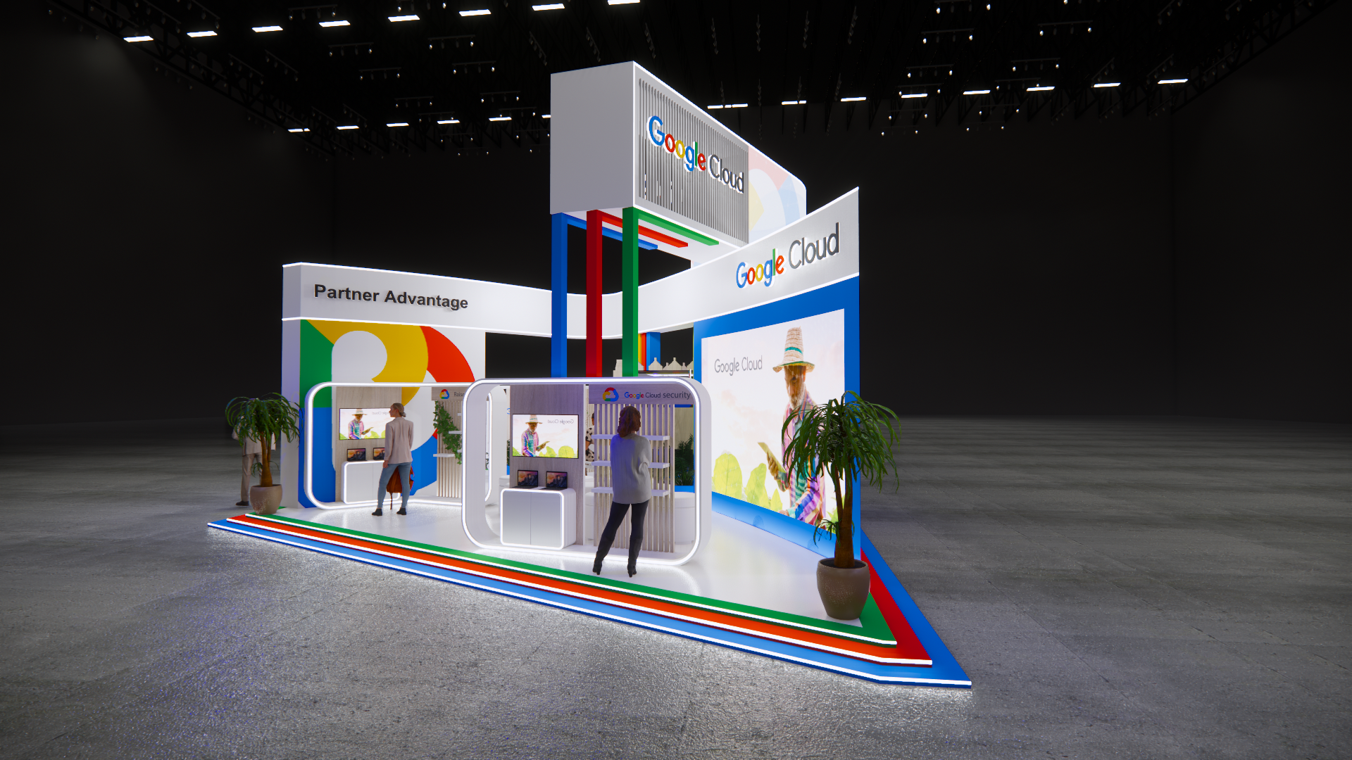 Google exhibition stand , event design-16