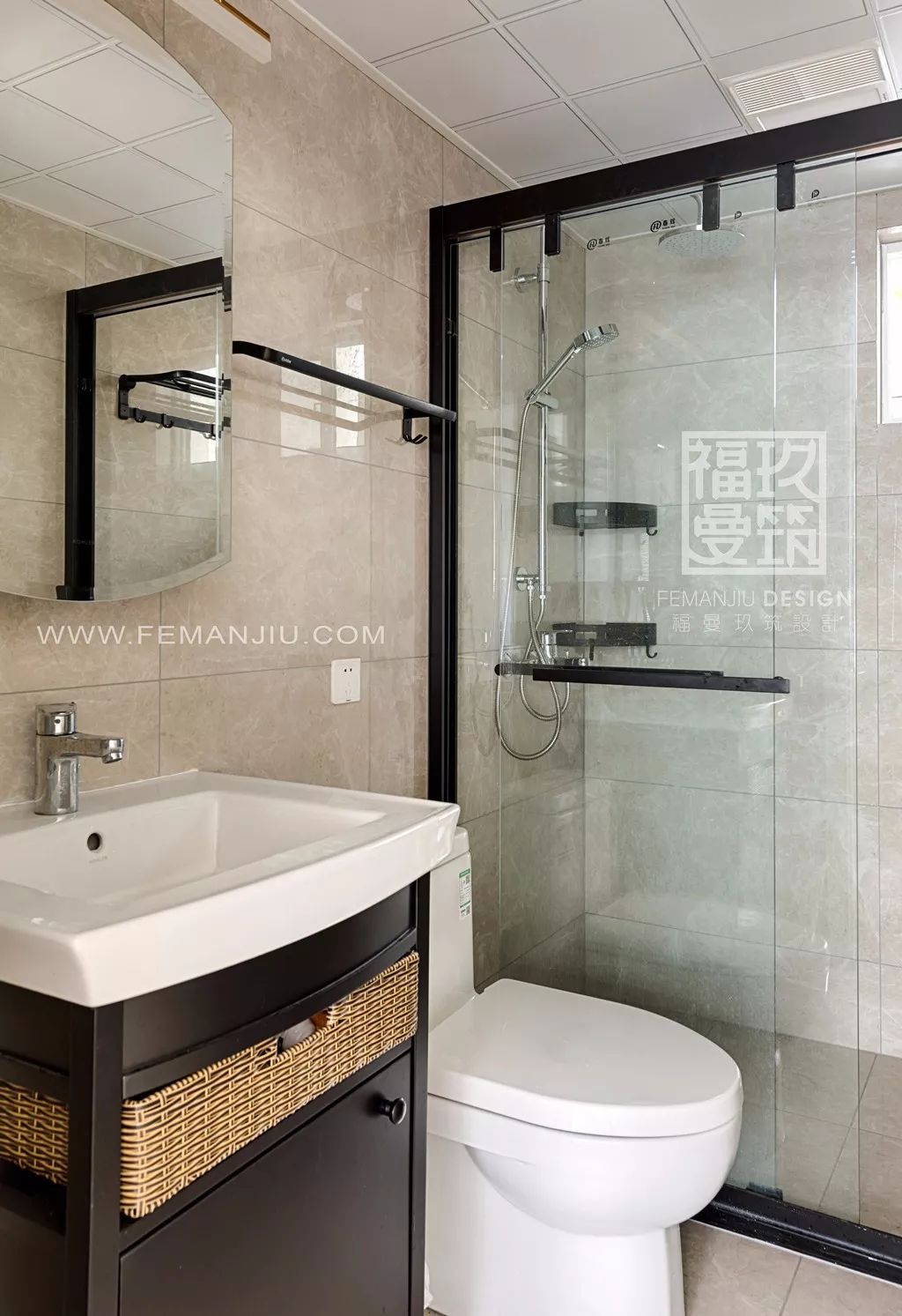 重庆鲁能领秀城 74 平米小美式北欧混搭风家居设计-42