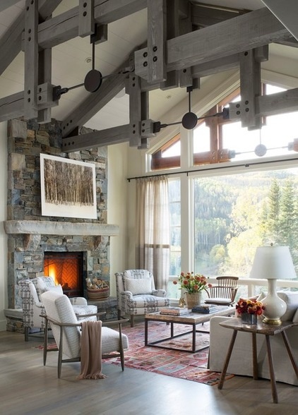 Houzz Tour: A Mountain Retreat Goes Against the Grain  -  Decor Ideas-16