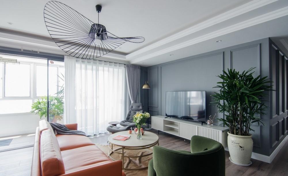 平层二手房翻新记 | 色彩与材质的巧妙搭配-22