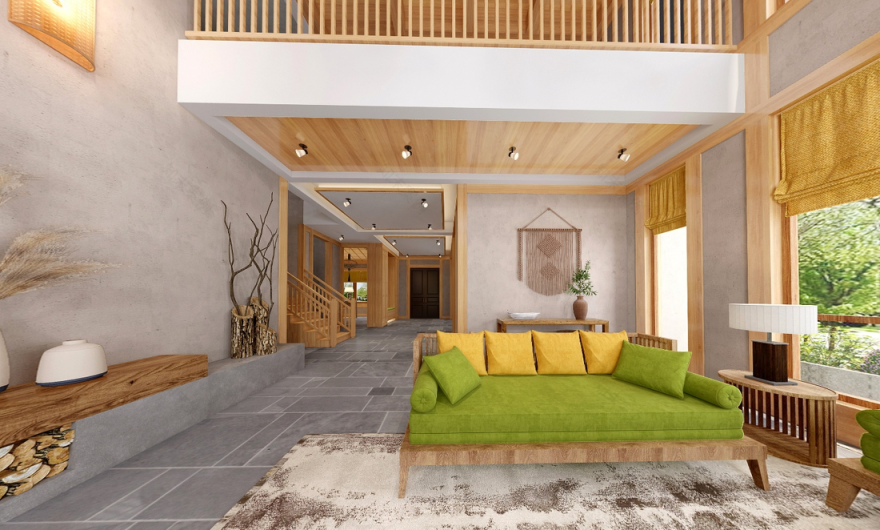 原生自然,温馨舒适的河畔新世界家居设计-2