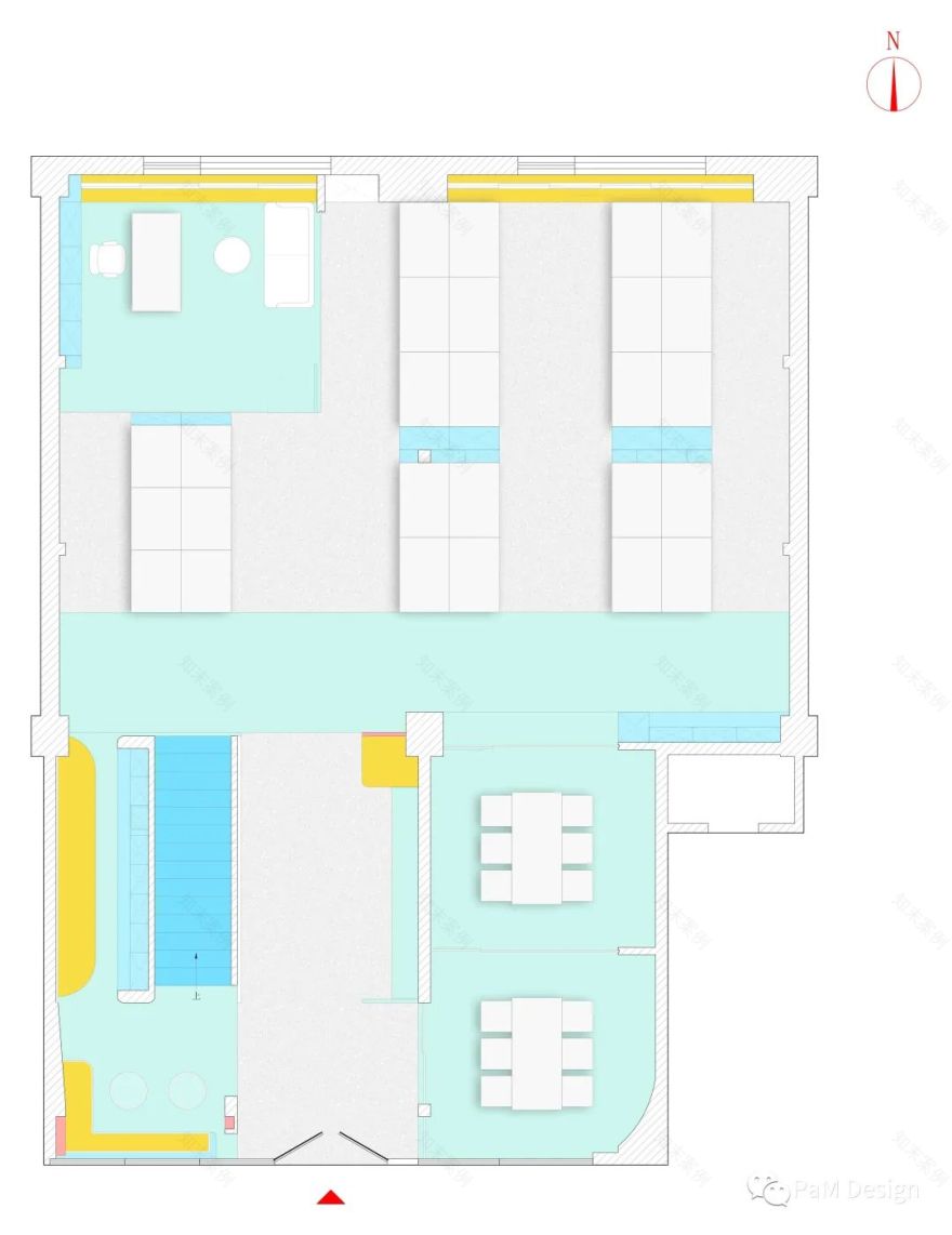 鲸鱼岛文化传媒办公室改造设计丨中国北京丨帕姆建筑-46