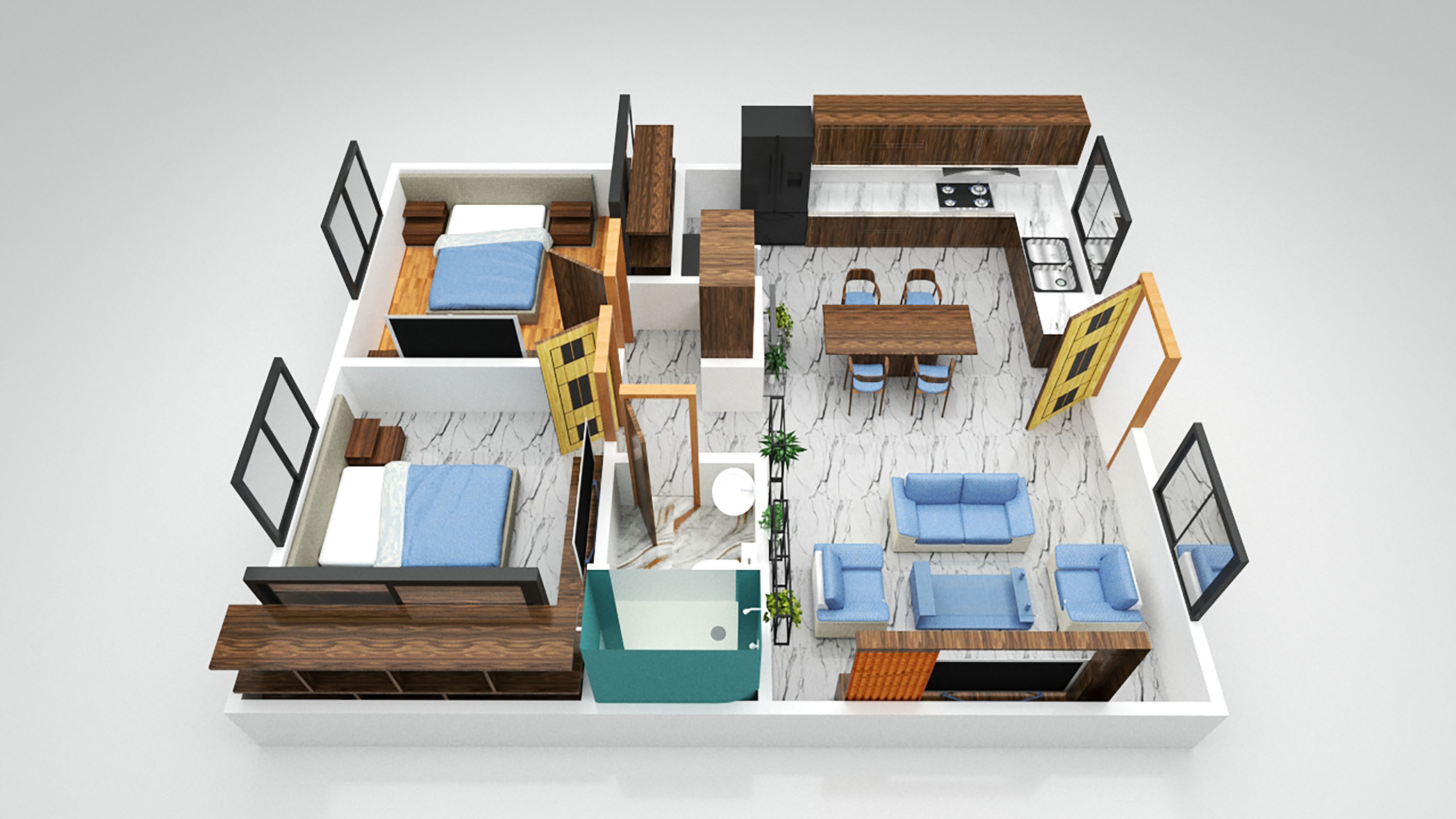 现代家居 3D 设计与室内设计-7