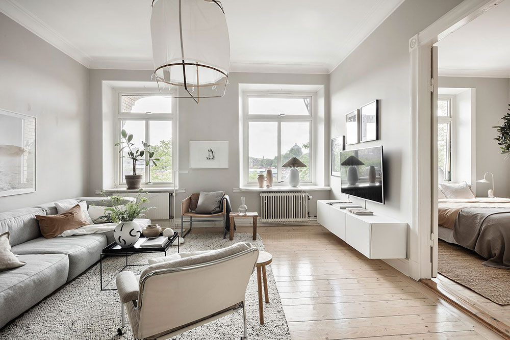 瑞典哥德堡现代钢琴公寓设计-5