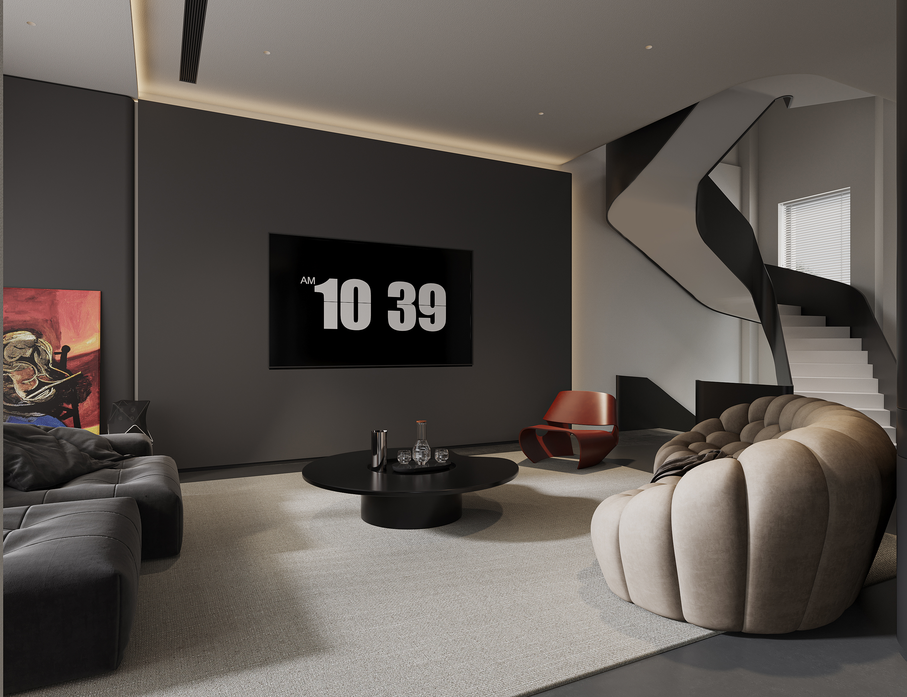 Corona渲染作品┃黑白灰-4